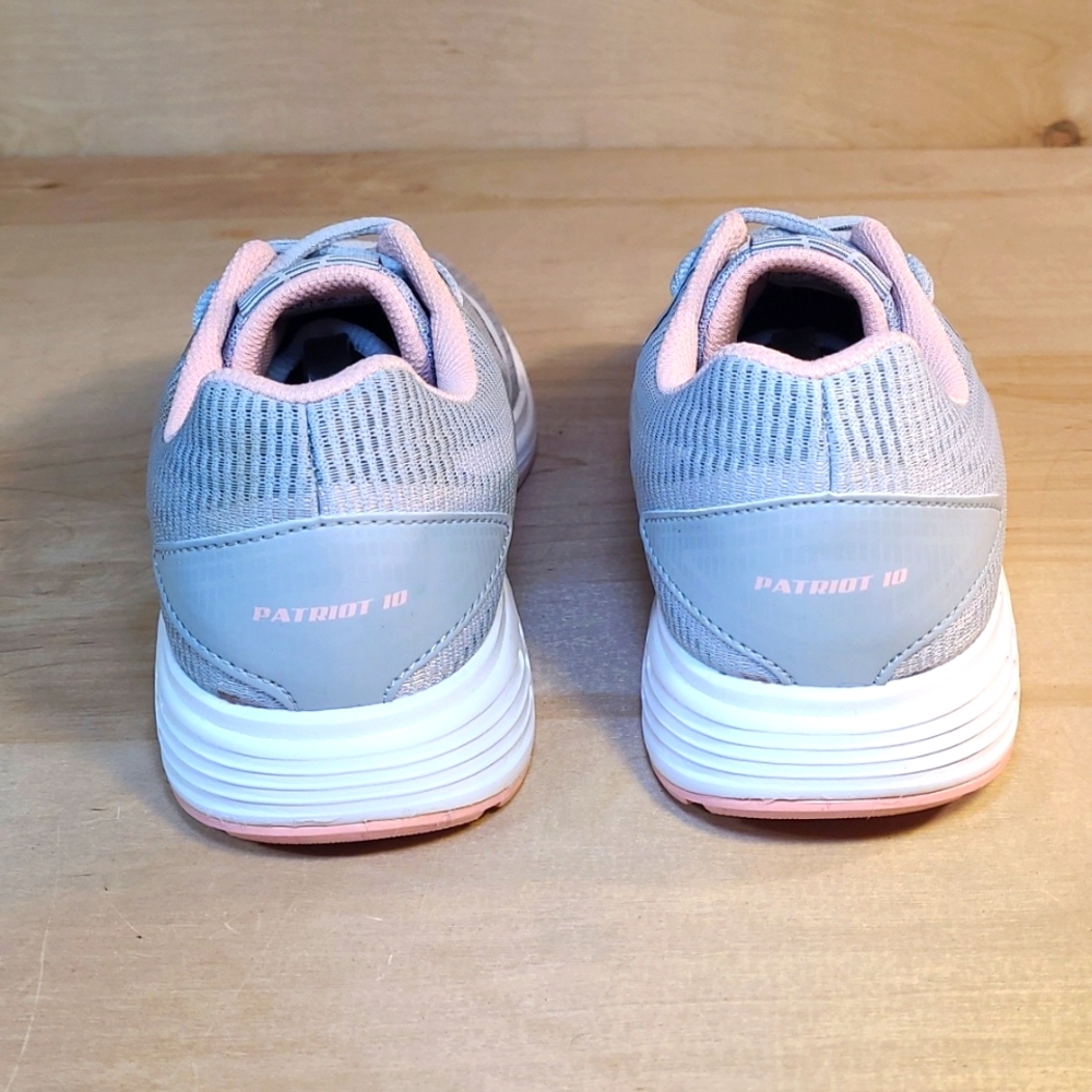 Asics Womens Patriot 10 Mid Grey Frosted Athletic Running Shoes - Picture 7 of 10